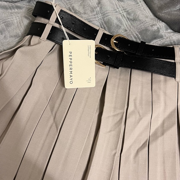 Double belt mini skirt - Picture 7 of 8